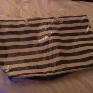 Nautical striped tote